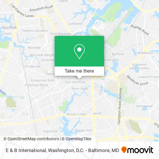 E & B International map