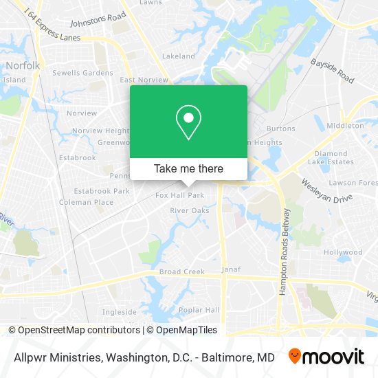 Mapa de Allpwr Ministries