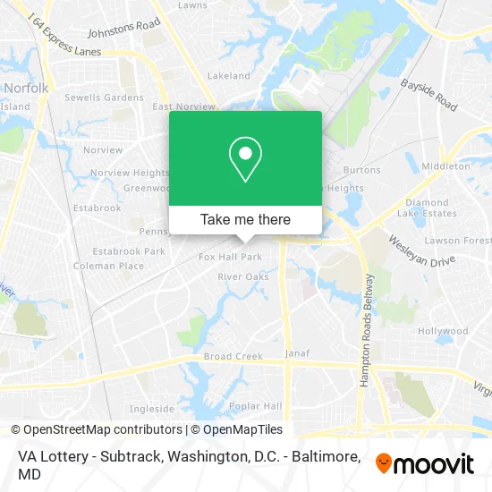 VA Lottery - Subtrack map