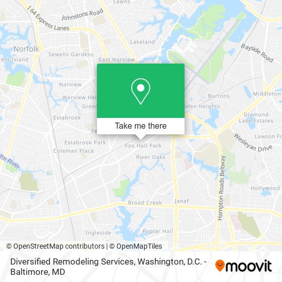 Diversified Remodeling Services map