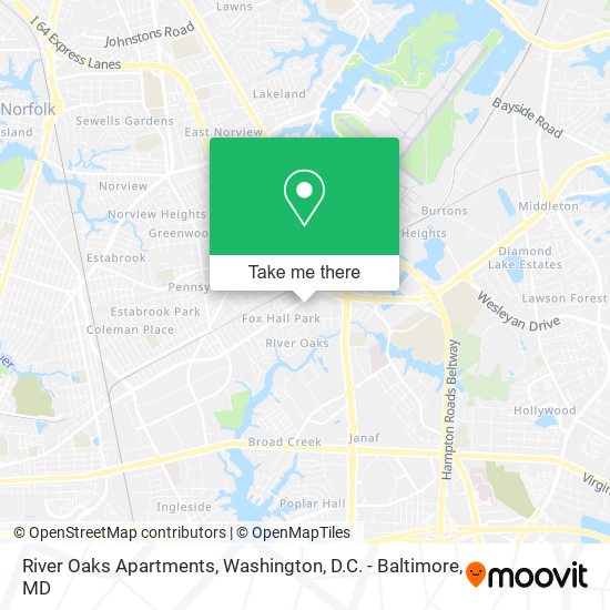 River Oaks Apartments map