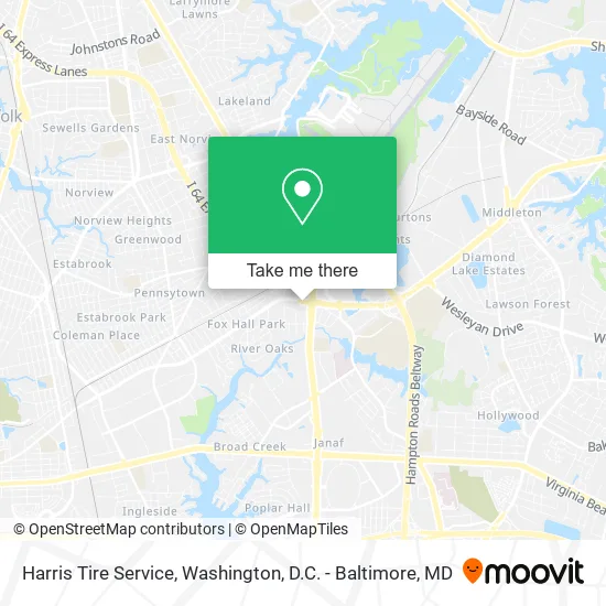 Harris Tire Service map