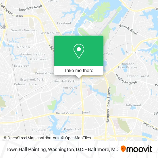 Town Hall Painting map