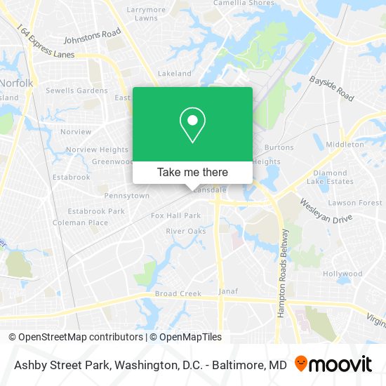 Mapa de Ashby Street Park