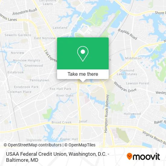 USAA Federal Credit Union map