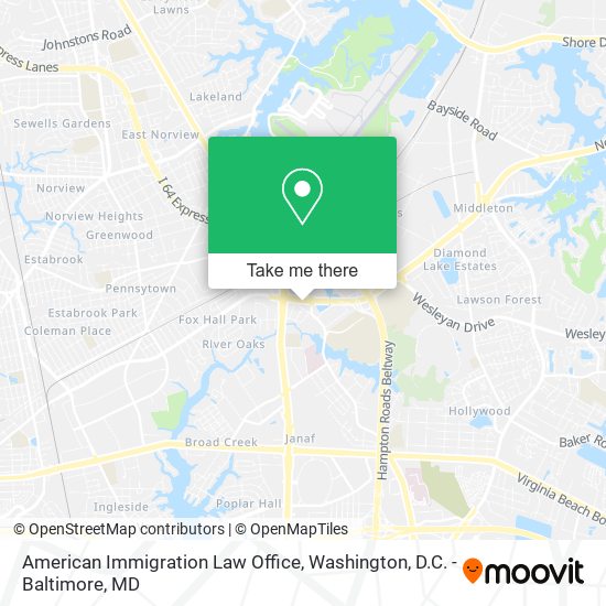 Mapa de American Immigration Law Office