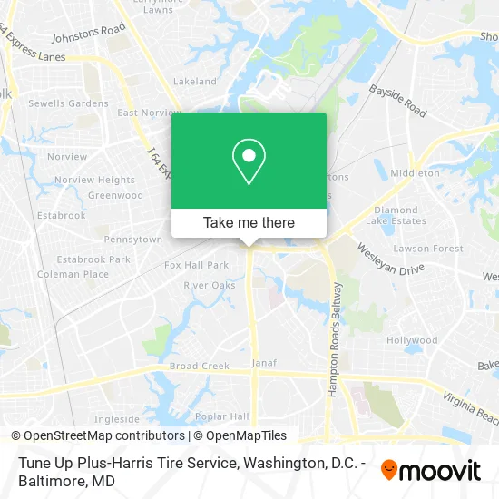Tune Up Plus-Harris Tire Service map