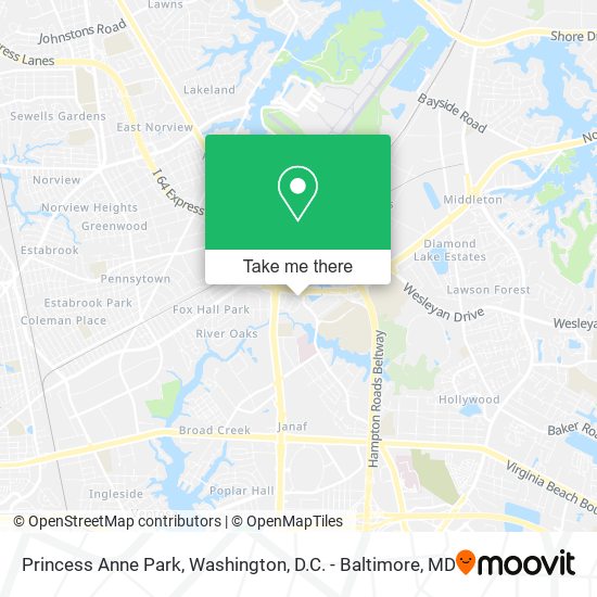 Mapa de Princess Anne Park