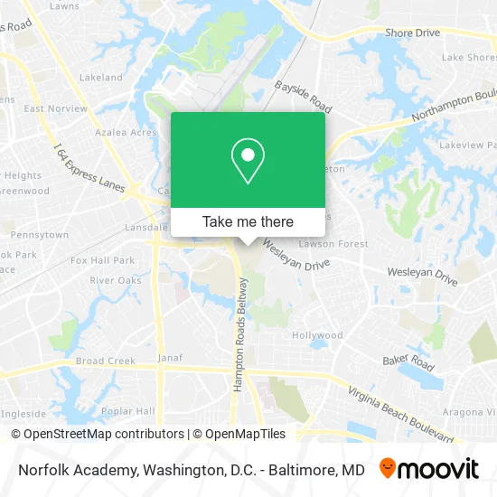 Norfolk Academy map
