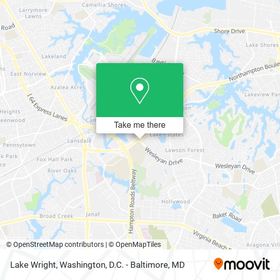 Lake Wright map