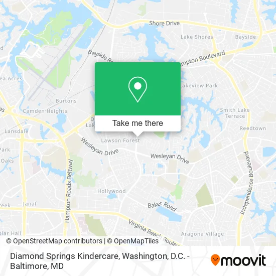 Diamond Springs Kindercare map