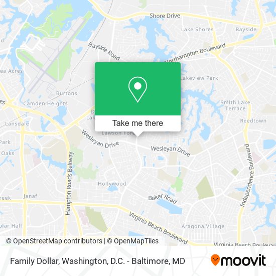 Family Dollar map