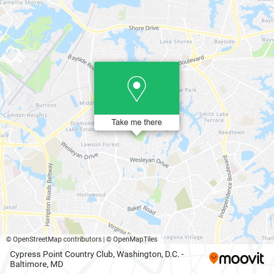 Mapa de Cypress Point Country Club
