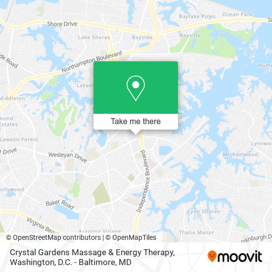 Mapa de Crystal Gardens Massage & Energy Therapy