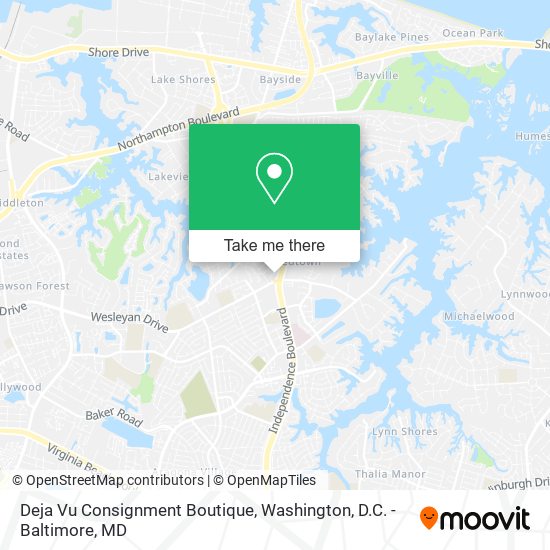 Mapa de Deja Vu Consignment Boutique