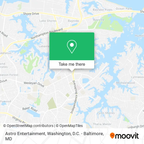 Astro Entertainment map