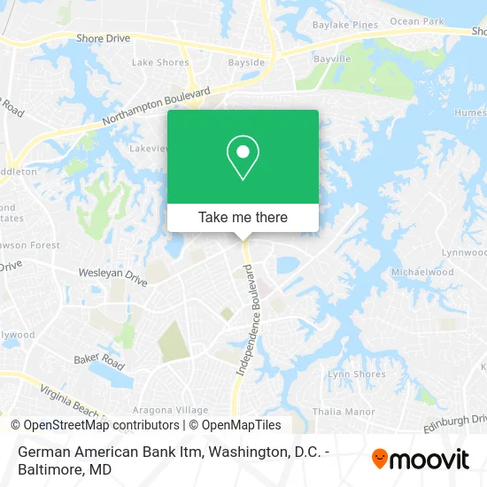 German American Bank Itm map