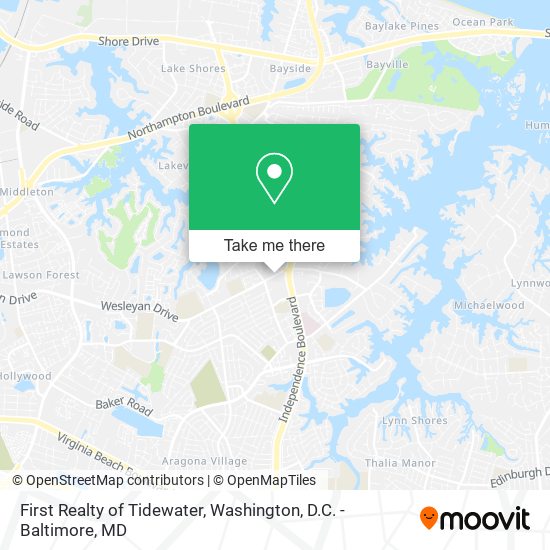 First Realty of Tidewater map