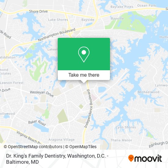 Dr. King's Family Dentistry map