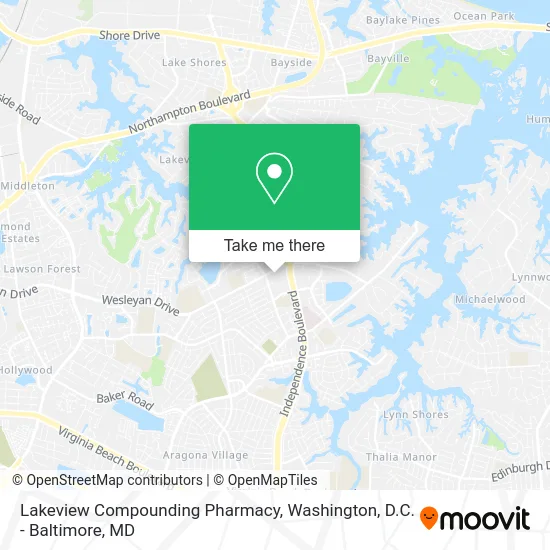 Lakeview Compounding Pharmacy map