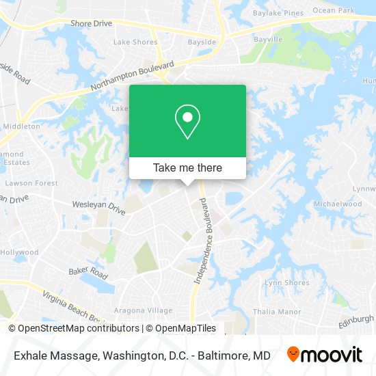 Exhale Massage map