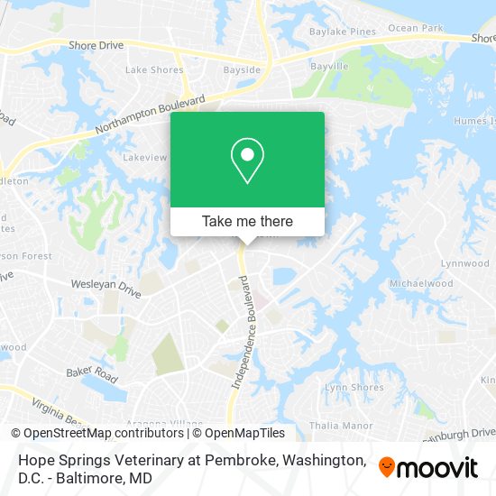 Hope Springs Veterinary at Pembroke map