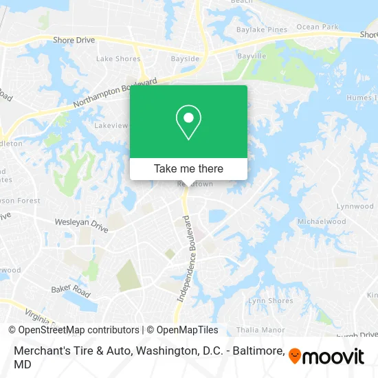 Merchant's Tire & Auto map