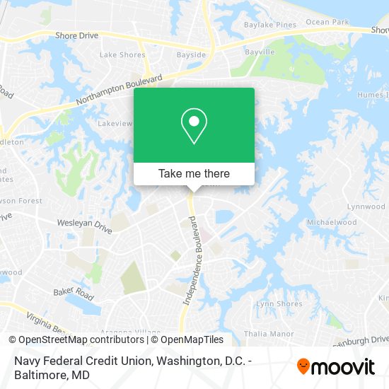 Navy Federal Credit Union map