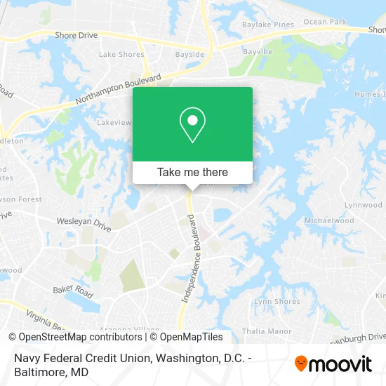 Navy Federal Credit Union map