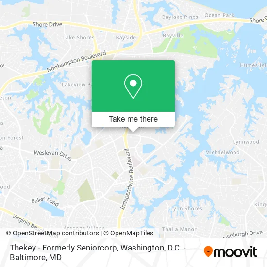 Thekey - Formerly Seniorcorp map