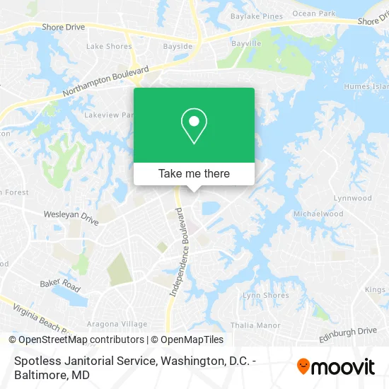 Spotless Janitorial Service map