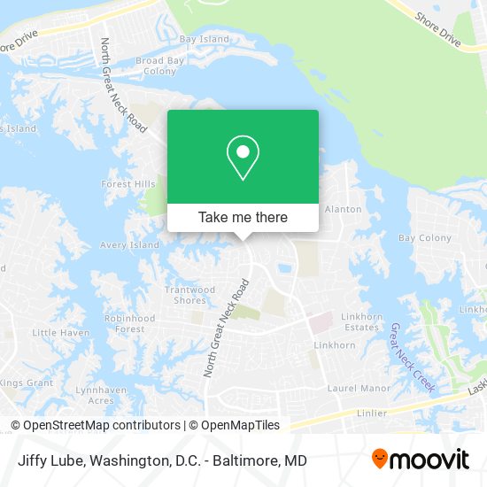 Jiffy Lube map