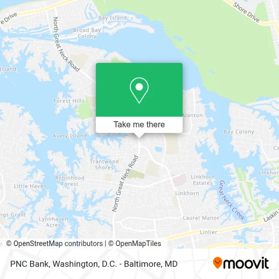 PNC Bank map