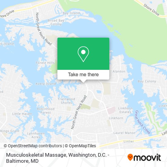 Musculoskeletal Massage map