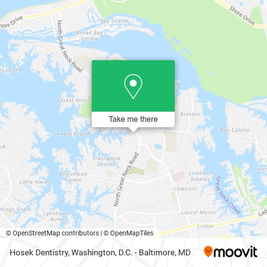 Hosek Dentistry map