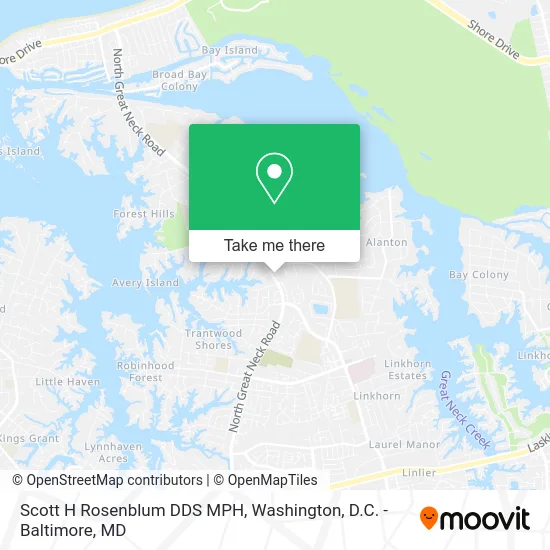 Scott H Rosenblum DDS MPH map