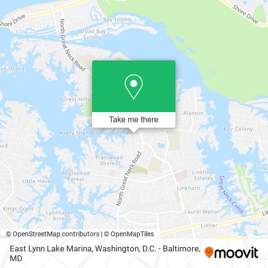 Mapa de East Lynn Lake Marina