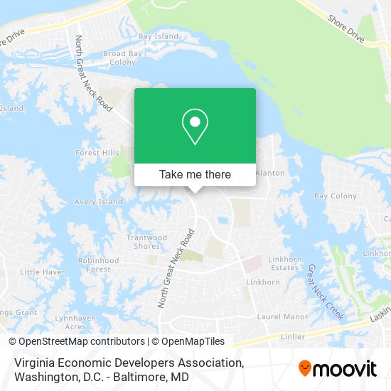 Mapa de Virginia Economic Developers Association