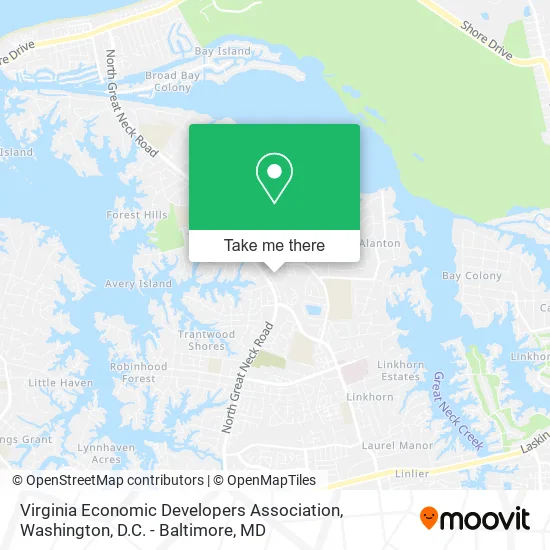Virginia Economic Developers Association map