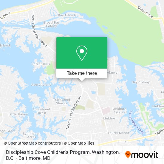 Mapa de Discipleship Cove Children's Program