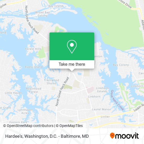 Hardee's map