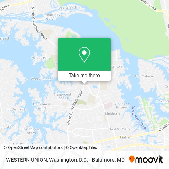 WESTERN UNION map