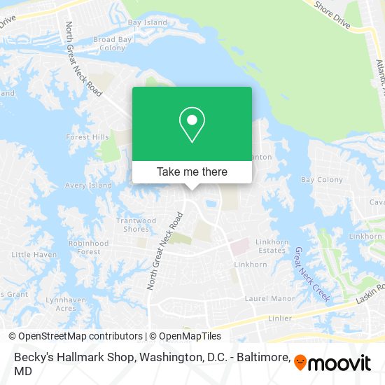 Mapa de Becky's Hallmark Shop