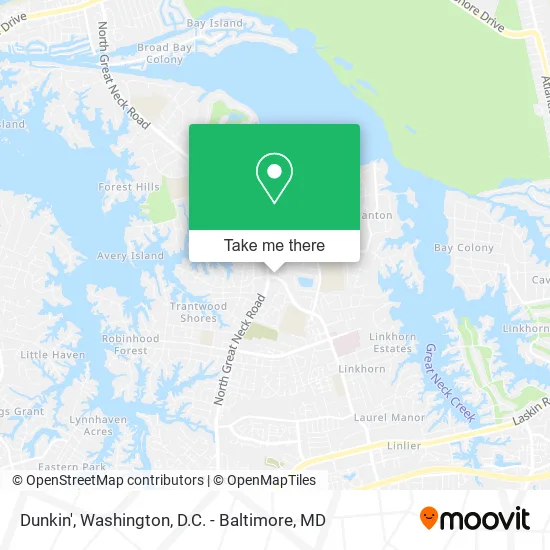 Dunkin' map