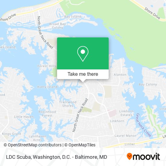 LDC Scuba map