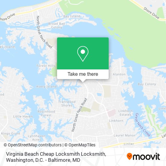 Virginia Beach Cheap Locksmith Locksmith map
