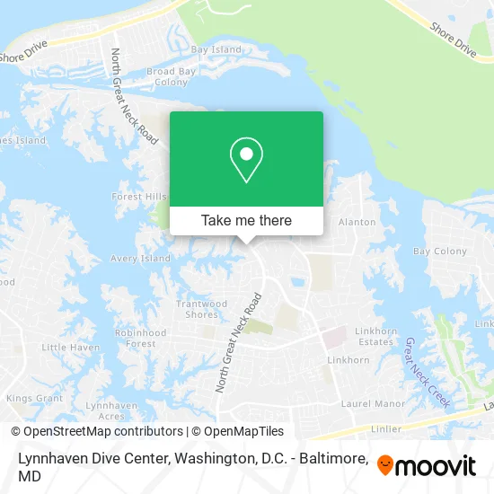Lynnhaven Dive Center map