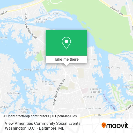 View Amenities Community Social Events map