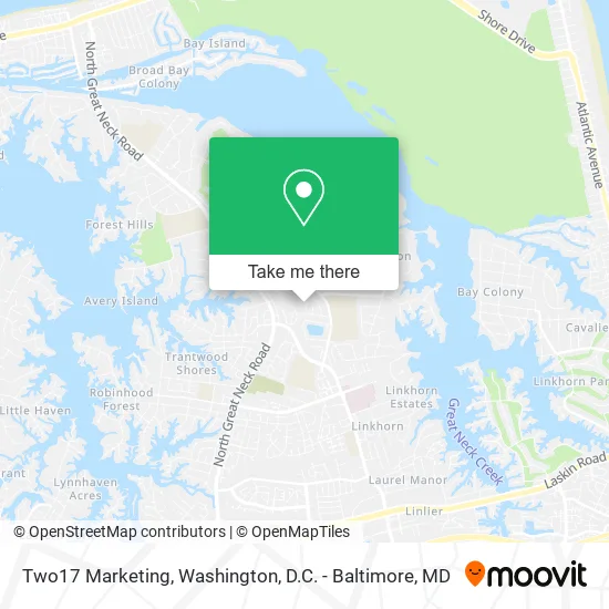 Two17 Marketing map