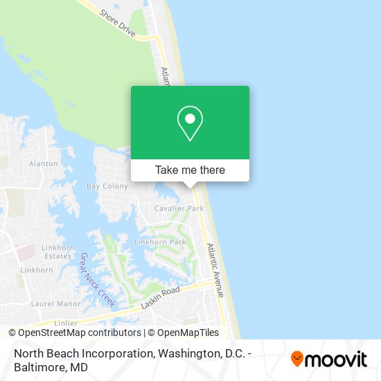 North Beach Incorporation map